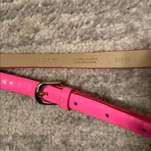 Bright pink jcrew belt